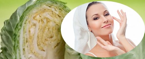 Mask with cabbage to tighten your skin